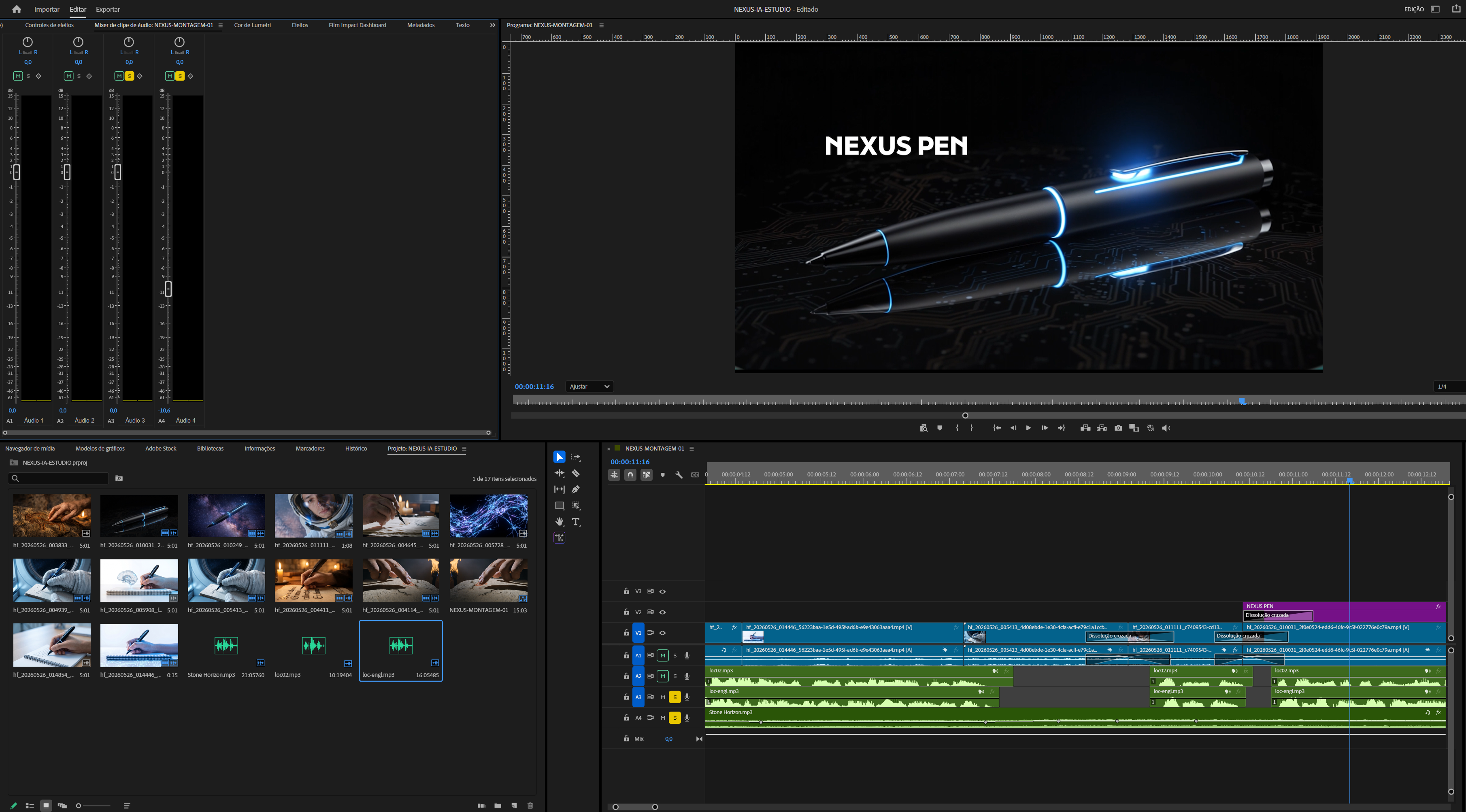 Adobe Premiere — finalização